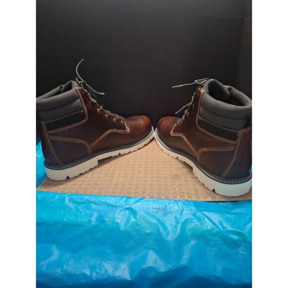 New Wolverine Mens Leather Work Boots Size 13M Brown - Picture 6 of 9
